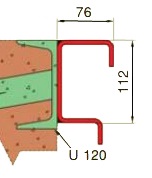 [11257] Wakü-Rail guia para pasarela SKB - metro -